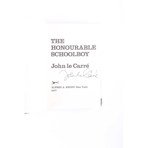 511 - Le Carre. John, The Honourable Schoolboy, signed in ink by the author, published Alfred A Knopf, New... 