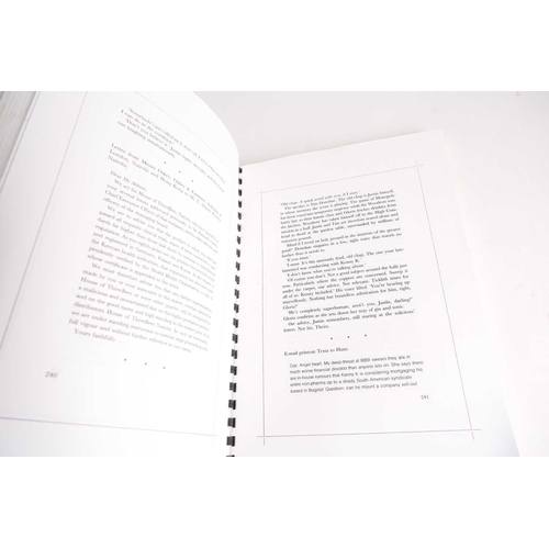 514 - Le Carre. John, The Constant Gardener, signed spiral bound typescript, 2001, together with two furth... 