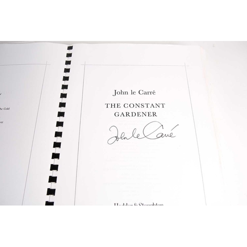 514 - Le Carre. John, The Constant Gardener, signed spiral bound typescript, 2001, together with two furth... 