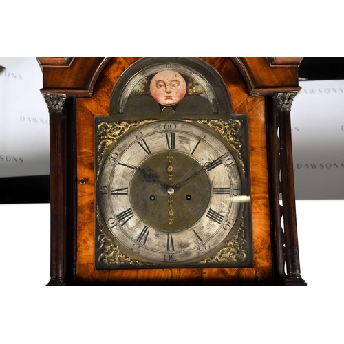 533 - A late 18th century mahogany longcase clock, signed John Day, Wakefield, the hood with a pagoda top ... 