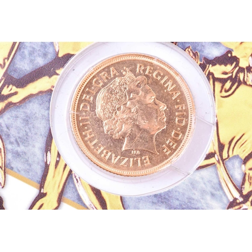 540 - A Queen Elizabeth II sovereign in Royal Mint mount, dated 2000, uncirculated.