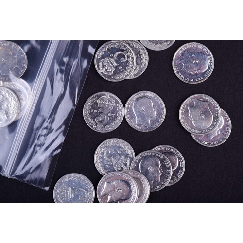 541 - A large quantity of predominantly Geo V pre 1919 silver threepence, to include 134 Edward VII threep... 