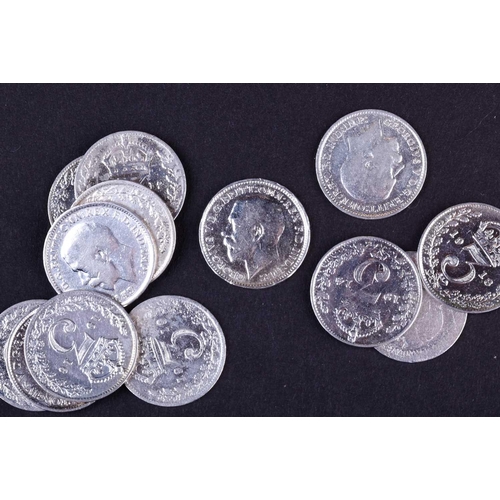 541 - A large quantity of predominantly Geo V pre 1919 silver threepence, to include 134 Edward VII threep... 