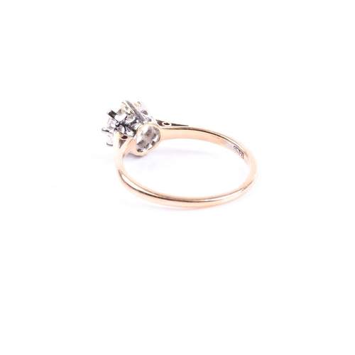 665 - An 18ct yellow gold and solitaire diamond ring, set with a round brilliant-cut diamond of approximat... 