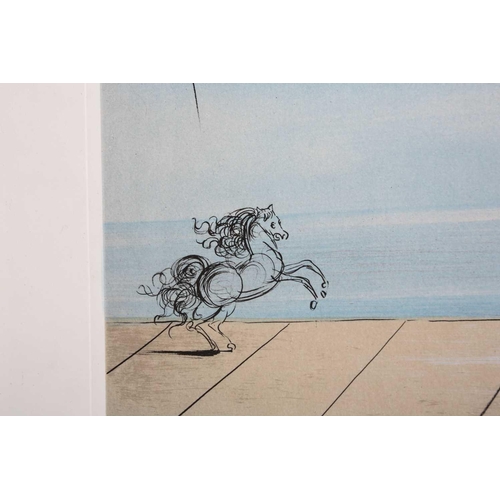 71 - Salvador Dali (1904-1989), a lithographic print in colours, signed in pencil, on Lana watermarked wo... 