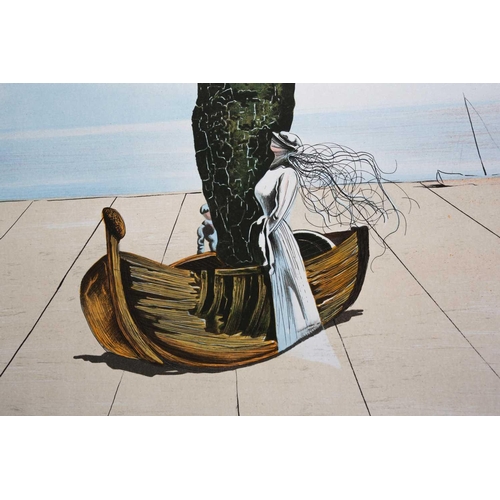 71 - Salvador Dali (1904-1989), a lithographic print in colours, signed in pencil, on Lana watermarked wo... 