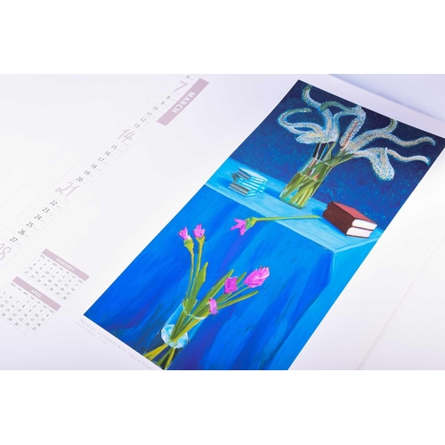 72 - A 1999 David Hockney signed calendar, the signature in pen to the front cover, addressed to 'Manuel'... 