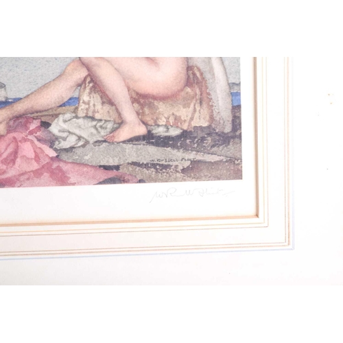 76 - After William Russell Flint (1880-1969) British, 'The Silver Mirror', a colour print signed in penci... 