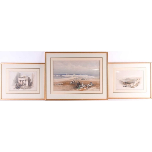 82 - After David Roberts RA (1796-1864), a set of seven framed prints, to include four published by F. G.... 