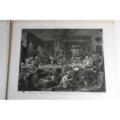 94 - After William Hogarth, a set of four copper plate engravings, plates 1 - 4, An Election Entertainmen... 