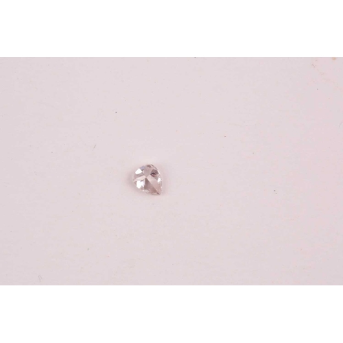 11 - § A loose mixed pear-cut diamond, approximately 0.19 carats, light pink colour, approximate clarity ... 