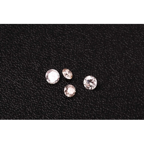 170 - § A near pair of round brilliant-cut diamonds, 0.27 and 0.29 carats approximately, approximate clari... 