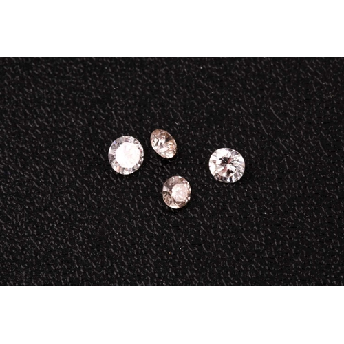 170 - § A near pair of round brilliant-cut diamonds, 0.27 and 0.29 carats approximately, approximate clari... 