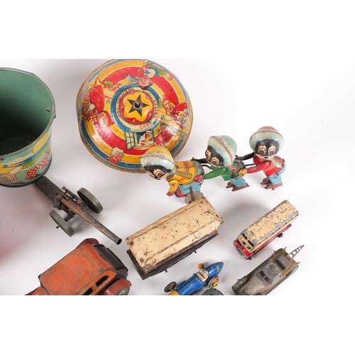 20 - A collection of early-late 20th-century metal toys of various origin. To include various mechanical ... 