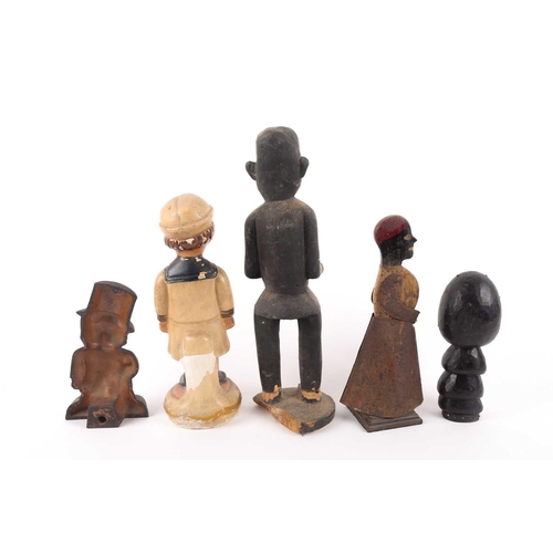 39 - A group of decorative figural toys and sculptures predominantly late-19th early-20th century of vari... 