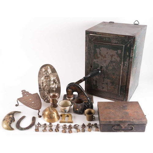 57 - A small collection of decorative items including a Vintage Schwarzer chocolate mould in the form of ... 