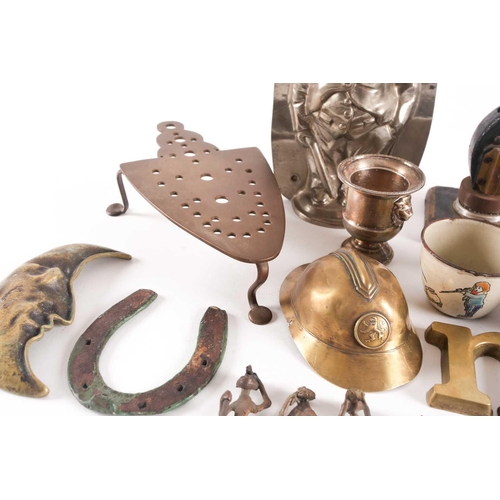 57 - A small collection of decorative items including a Vintage Schwarzer chocolate mould in the form of ... 