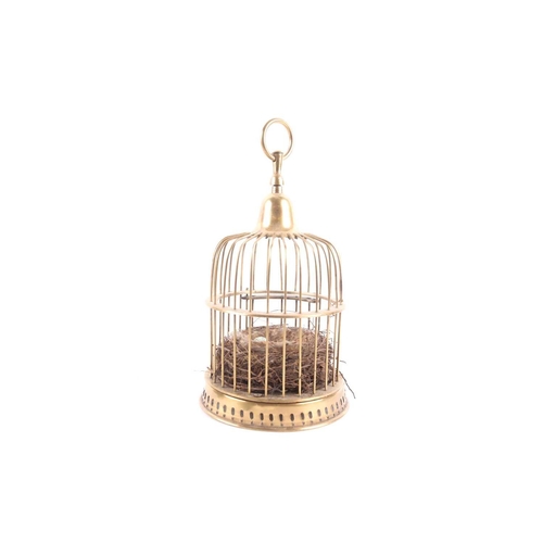 58 - Nancy Fouts (American, 1945-2019) 'Caged Nest', 2017, comprised of a vintage brass birdcage with a m... 