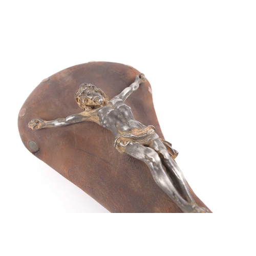 77 - Nancy Fouts (American, 1945-2019) 'Jesus Saddle', 2012, comprised of a vintage leather Brooks bike s... 