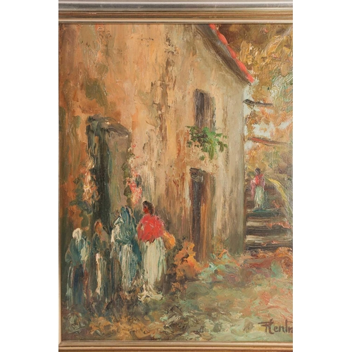 51 - P Centro? (20th century), two impressionist style works, oils on canvas, the largest 44 cm x 34 cm, ... 