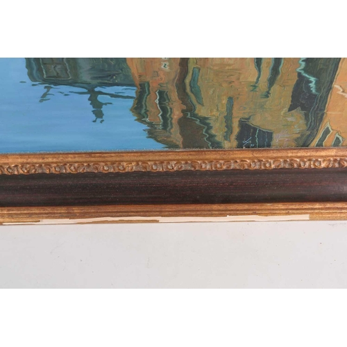 53 - Licio Passon (20th century) Italian, 'Venezia' 1999, a large oil on panel, signed and dated verso, 8... 