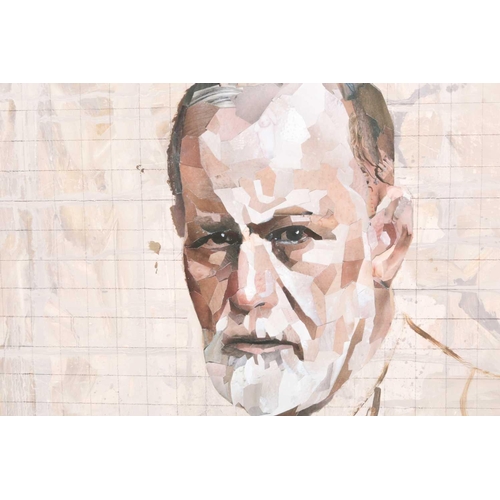 60 - † Jonathan Yeo (b.1970), 'Sigmund Freud', print on paper, numbered 17/25, 55 cm x 43.5 cm glazed in ... 