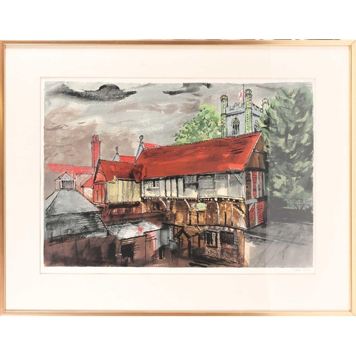 61 - † John Piper (1903-1992), 'The Chantrey House, Henley', 1983, 43/100, signed and numbered in pencil ... 