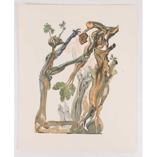 73 - † Salvador Dali (1904-1989) Spanish, unsigned woodblock print from 'The Divine Comedy' series, 1964,... 