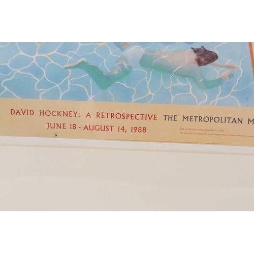 75 - After David Hockney (b.1937), a poster for 'David Hockney: A Retrospective', offset lithographic pos... 