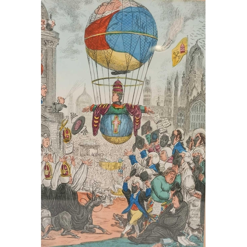 78 - A Georgian framed caricature after Thomas Tegg, 'Sports of a Country Fair', 25.5 cm x 35 cm, togethe... 