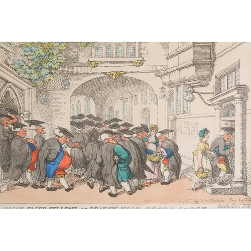 78 - A Georgian framed caricature after Thomas Tegg, 'Sports of a Country Fair', 25.5 cm x 35 cm, togethe... 