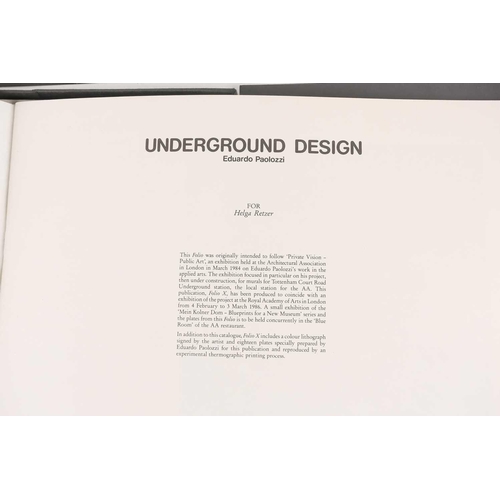 79 - † Eduardo Paolozzi (1924-2005), Underground Design Folio X, 1986, the complete portfolio, 1986, comp... 