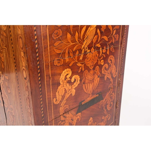 166 - A Dutch late 18th century/early 19th century marquetry inlaid mahogany pedestal washstand. inlaid th... 