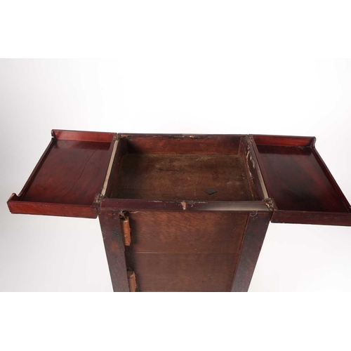 166 - A Dutch late 18th century/early 19th century marquetry inlaid mahogany pedestal washstand. inlaid th... 