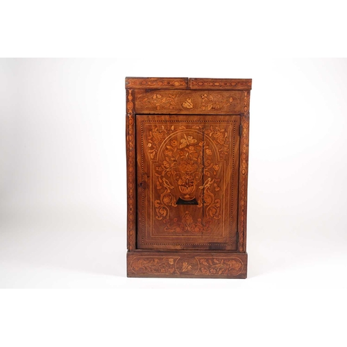 166 - A Dutch late 18th century/early 19th century marquetry inlaid mahogany pedestal washstand. inlaid th... 