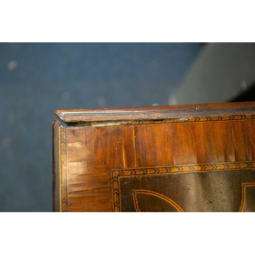 177 - A George III mahogany secretaire bookcase. The upper section with a pair of geometrically glazed doo... 