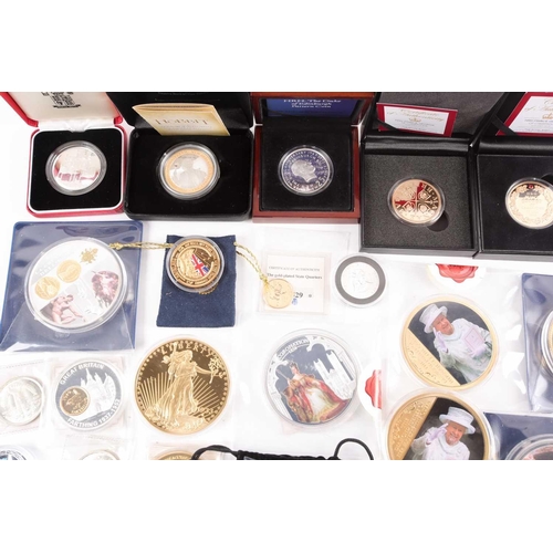 315 - A very large quantity of limited edition commemorative coins, largely Royal and military, most with ... 