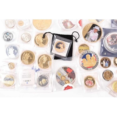315 - A very large quantity of limited edition commemorative coins, largely Royal and military, most with ... 