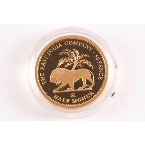 316 - An East India Company 22ct gold Half Mohur, 2013, No.33 of a limited edition of 800, in capsule and ... 