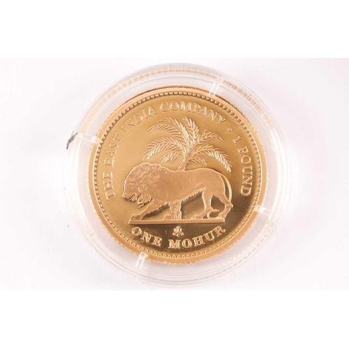 319 - An East India Company 22ct gold One Mohur, 2013, No.130 of a limited edition of 800, in capsule and ... 