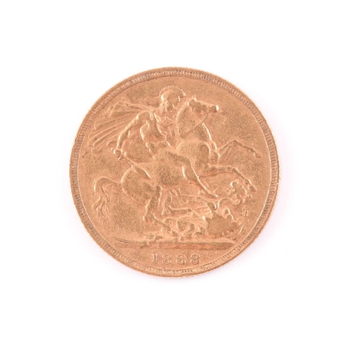 321 - A Victorian sovereign, Jubilee head, 1888.