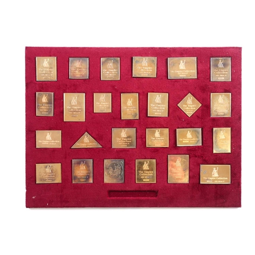 325 - A set of twenty-five 925 silver commemorative Empire Collection Stamps, in presentation tray.