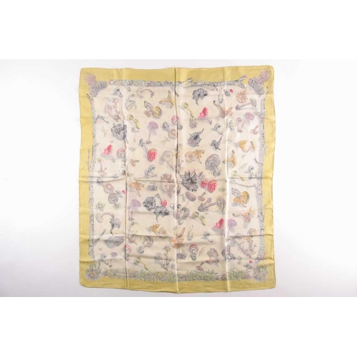 330 - A Hermes silk square scarf, 