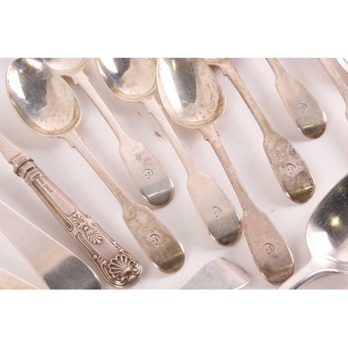 347 - A set of four 18th century silver 