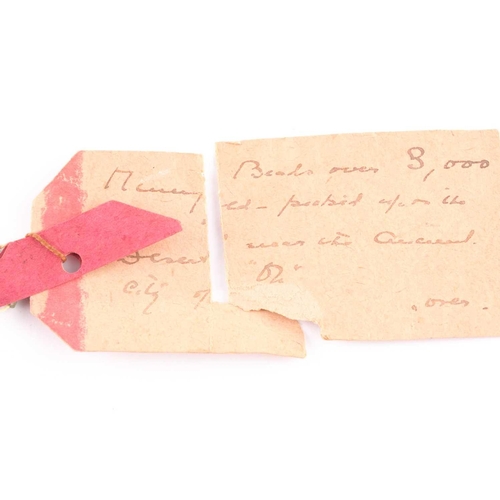 84 - An Egyptian style mummy bead necklace, possibly restrung, comprising vari-shape turquoise-coloured f... 