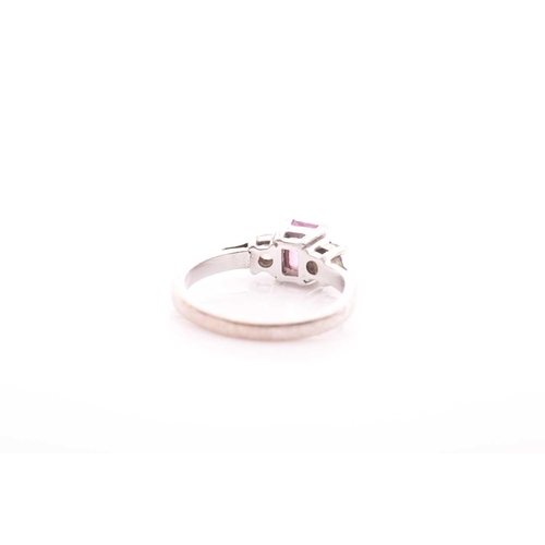 146 - An 18ct white gold and solitaire diamond ring, set with a round brilliant-cut diamond, approximate c... 