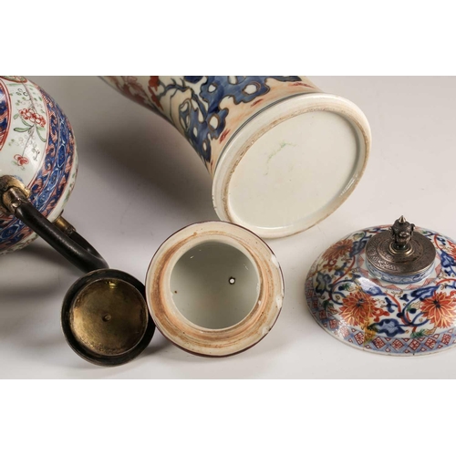 288 - 18th century Chinese European decorated porcelain, comprising an Anhua teapot, a Kangxi bowl and cov... 