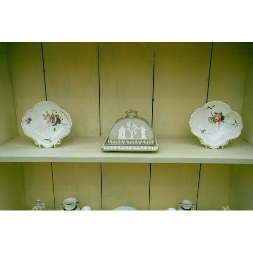 86 - A group of 19th and 20th century ceramics to include a Dudson rectangular cheese dish and cover with... 