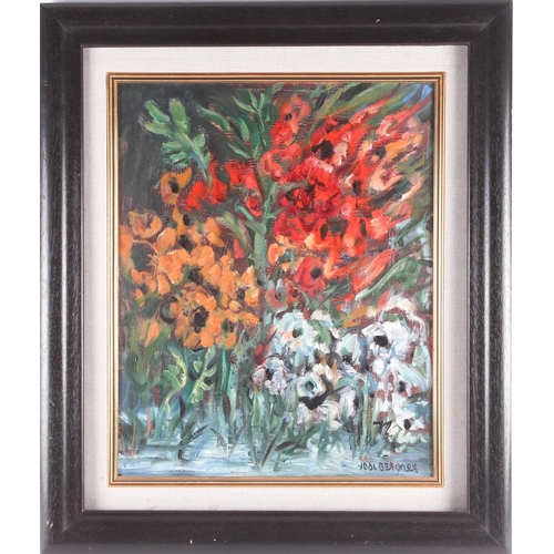 28 - † Vladimir (Yosl) Bergner (1920-2017) Israeli, 'Wild Flowers', signed to lower right corner and also... 