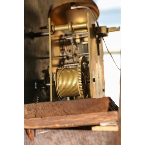 329 - Samuel Elford, a George III oak cased 8-day longcase clock with a silvered and engraved broken arch ... 